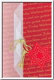 Faltkarte Weihnachten (Pergament+Stern)