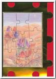 Faltkarte Weihnachten Puzzle