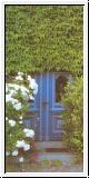 Faltkarte 70. Geburtstag (blaue Tür)