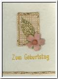 Faltkarte Geburtstag (handmade br/ws Blume)