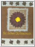 Herzlichen Glckwunsch (handmade, Blume)