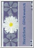 Herzlichen Glckwunsch (handmade, violett)