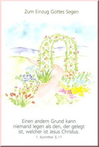 Faltkarte Einzug (Bogen)