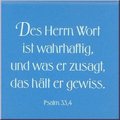 Wandliese "Des Herrn Wort ist wahrhaftig, und was er zusagt..."